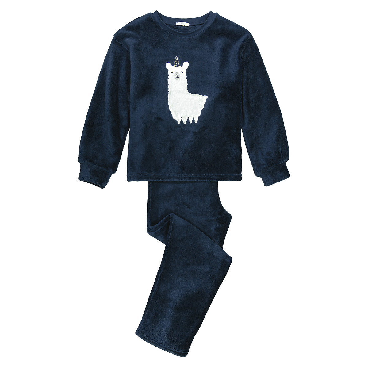 COLEÇÕES LA REDOUTE<br>Pijama de lã com motivo de lhama em sherpa