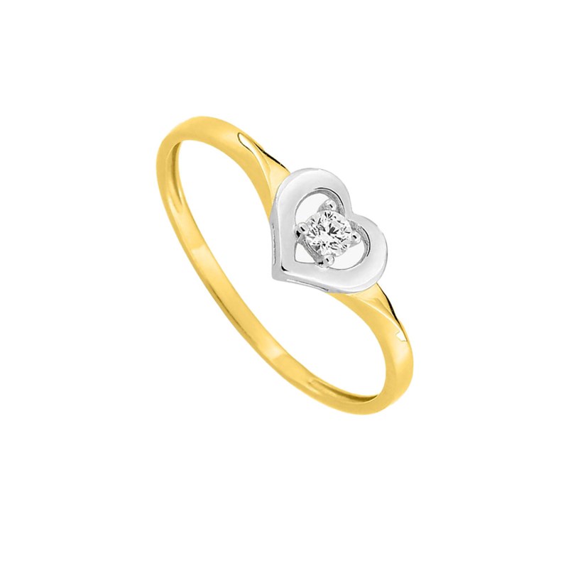 Bague Femme - Oxyde de zirconium - Or 9 Carats
