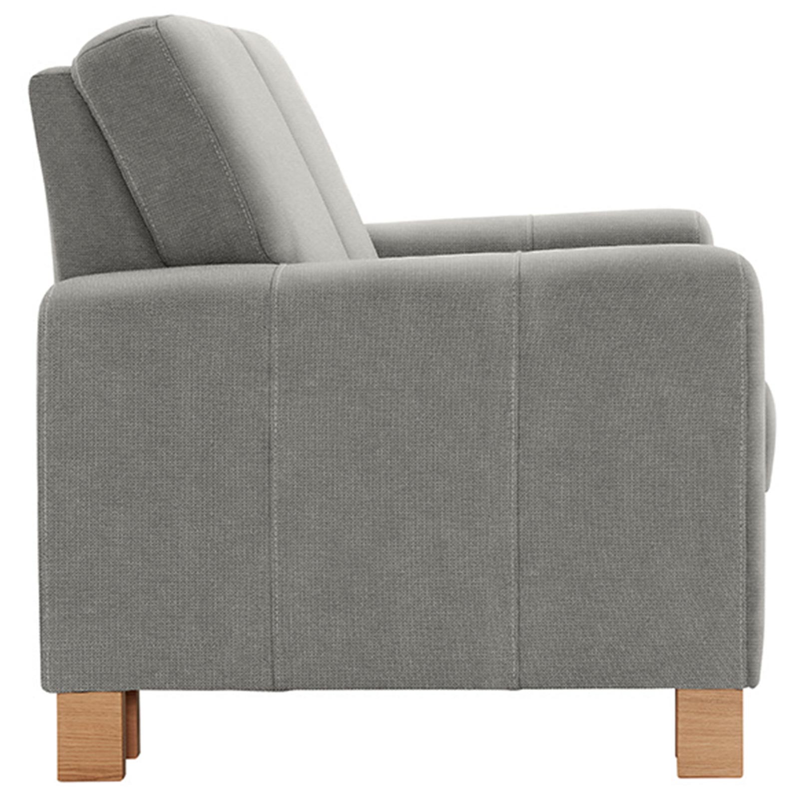 polsterpower 2-Sitzer-Sofa - Belle silver - Basismodell