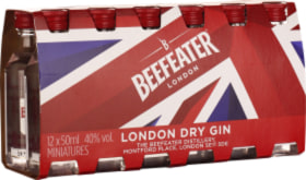 BEEFEATER GIN MINIATUREN 12X5CL