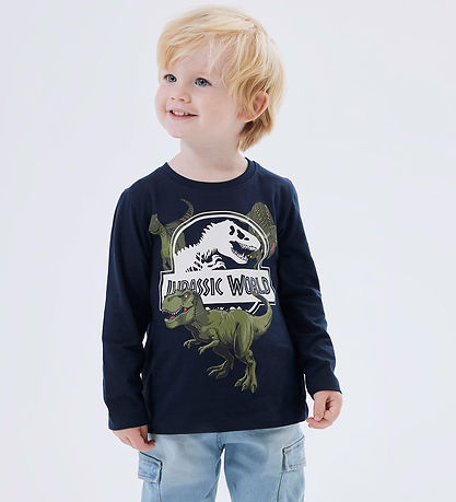 Name It Bluse - Noos - NmmNijal  Jurassic WoRød - Dark Sapphire