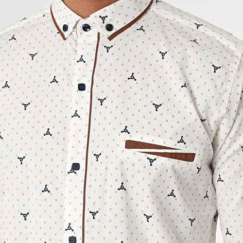 Chemise Manches Longues Beige Clair