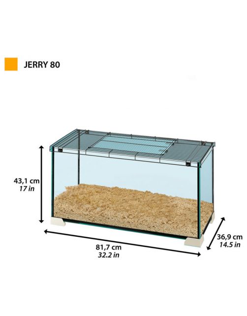Ferplast Knaagdierenkooi Jerry 80 - Dierenverblijf - 81.7x36.9x43.1 cm