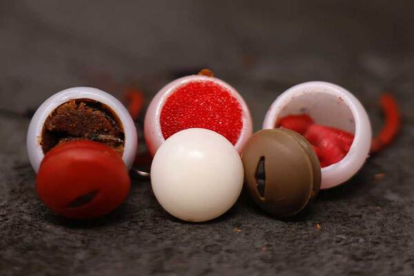 Liquirigs Multi-Bait Dumbell Hookbait System Brown In-Line (4 Pièces)