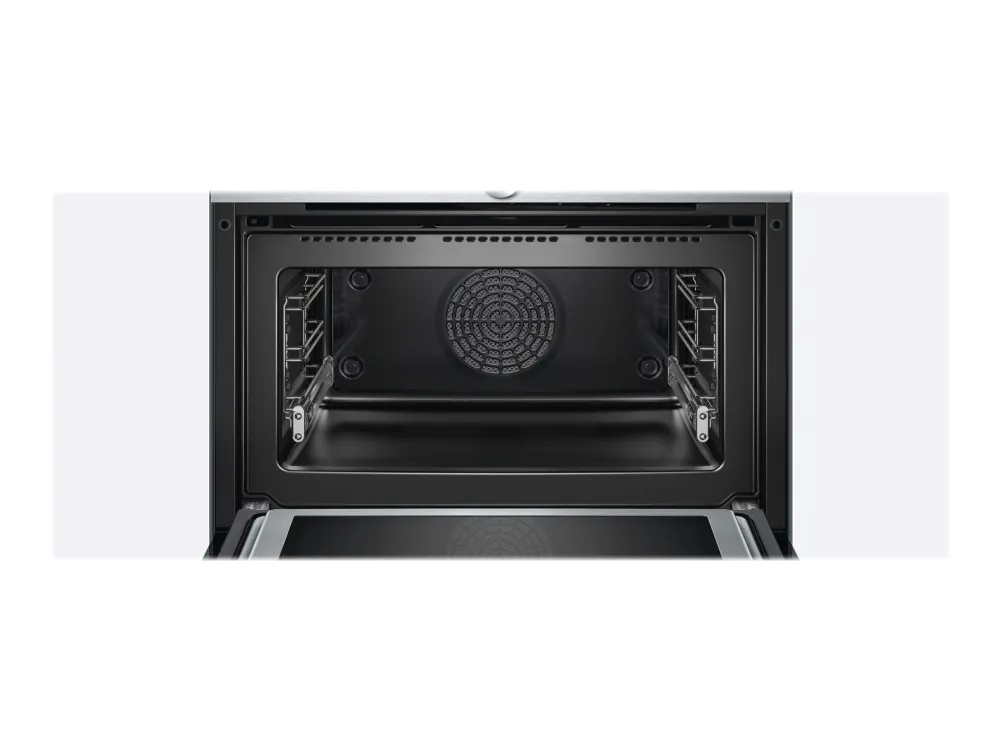 Siemens iQ700 CM678G4S1 - Kombinationsovn - til indbygning - niche - bredde: 56 cm - dybde: 55 cm - højde: 45 cm - med selv-rengøring - rustfrit stål