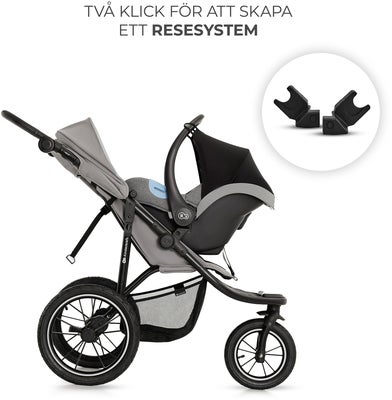 Kinderkraft HELSI 2 Terrengvogn, Grey