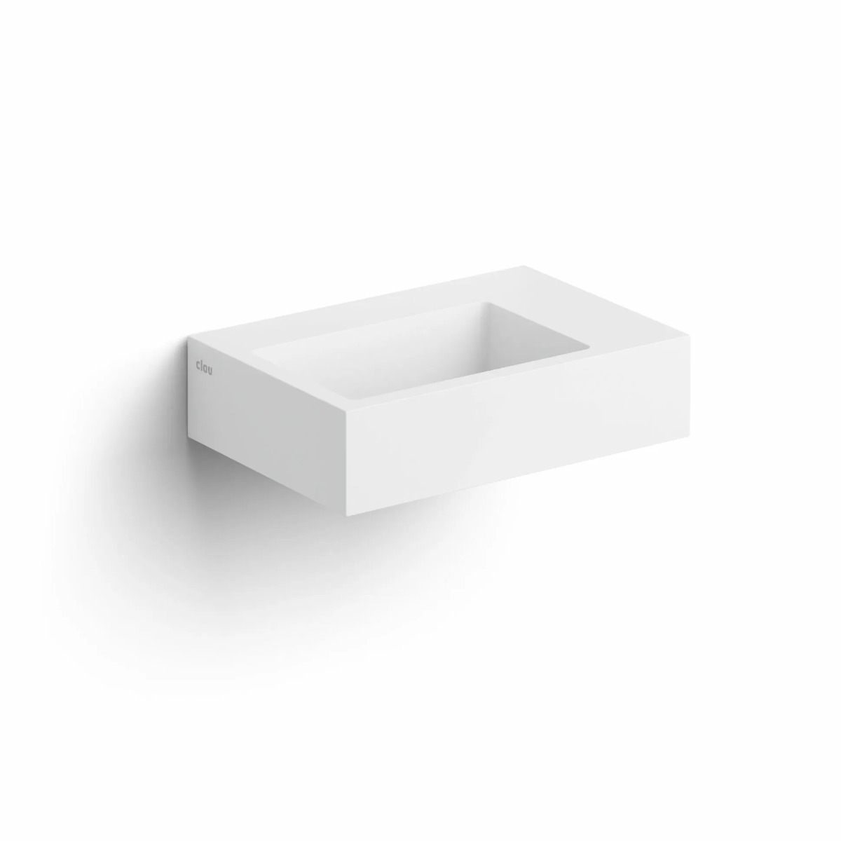 Clou Flush 2 fontein 36cm solid surface wit mat