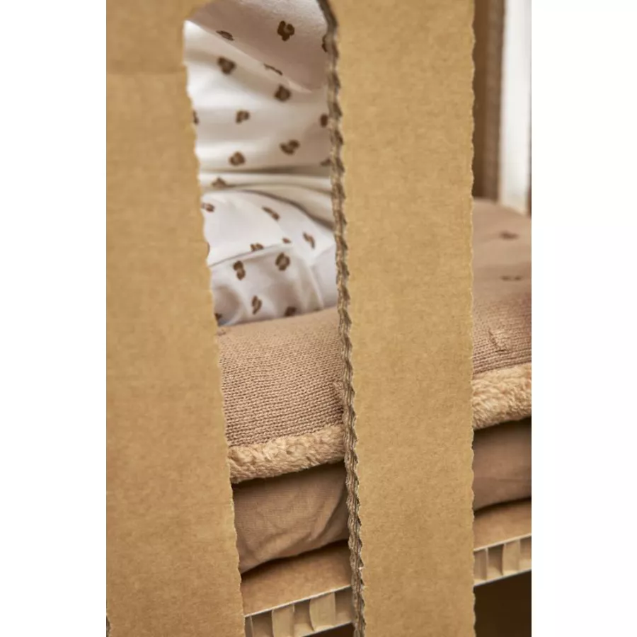 Meyco Jersey Spannbettlaken Laufgittermatraze 75 x 95 cm Toffee