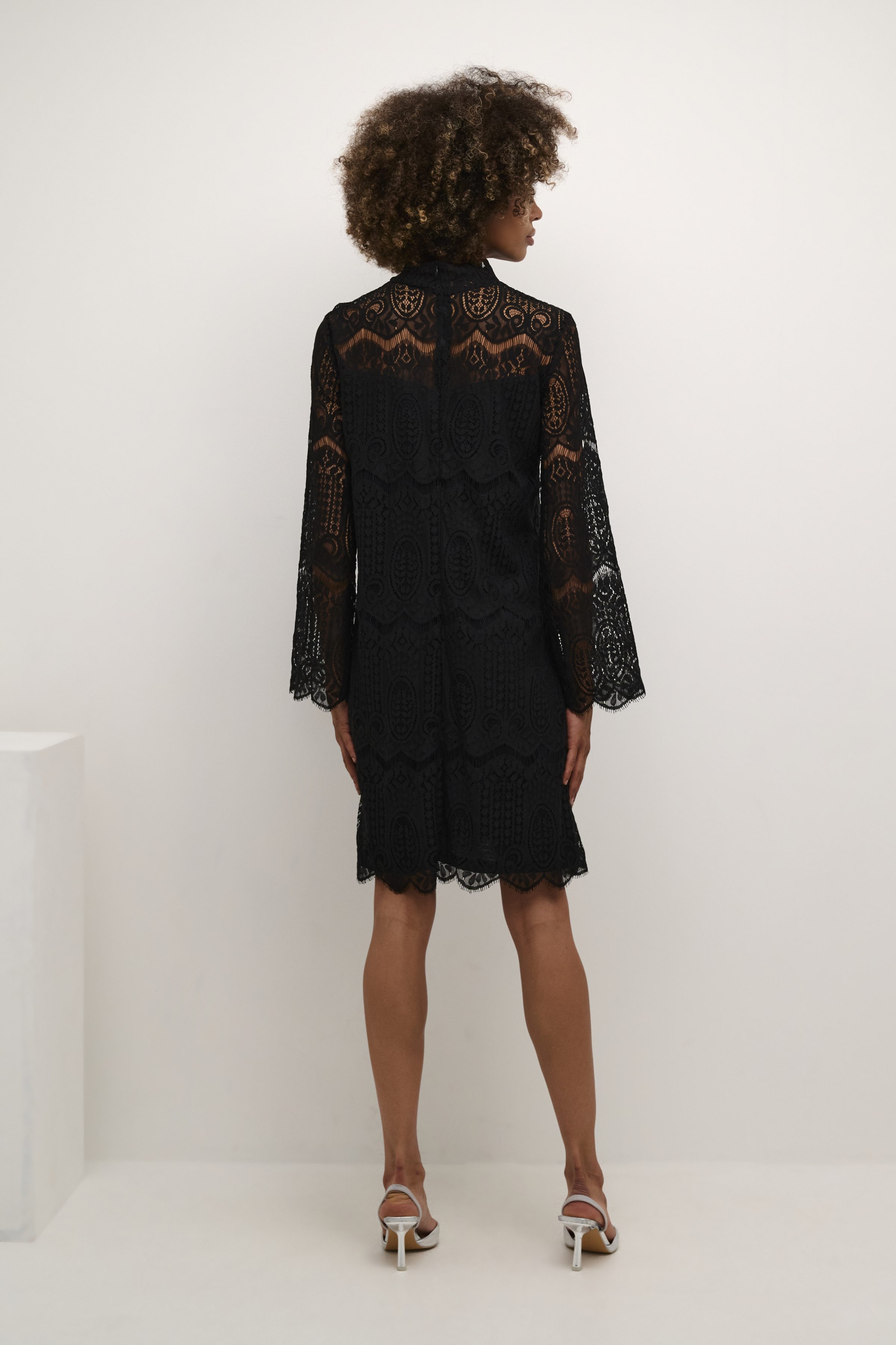 Culture - Ima Lace Short Dress - Black