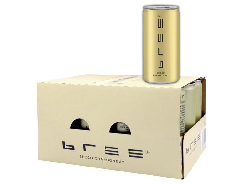 Peter Mertes Bree Chardonnay secco 12 x 0.2 l Prickelnder Schaumwein aus der praktischen Dose