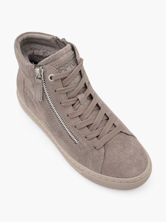 ESPRIT Hoher Sneaker Taupe