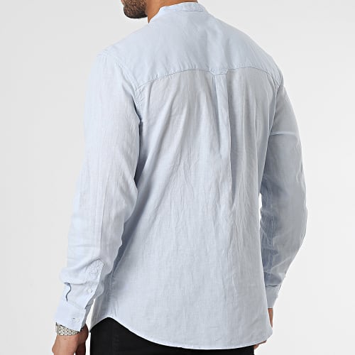 Chemise Manches Longues Bleu Clair