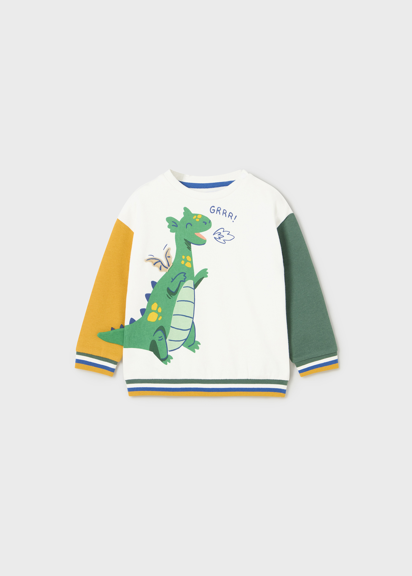Moletom Better Cotton com aplique 3D para bebê