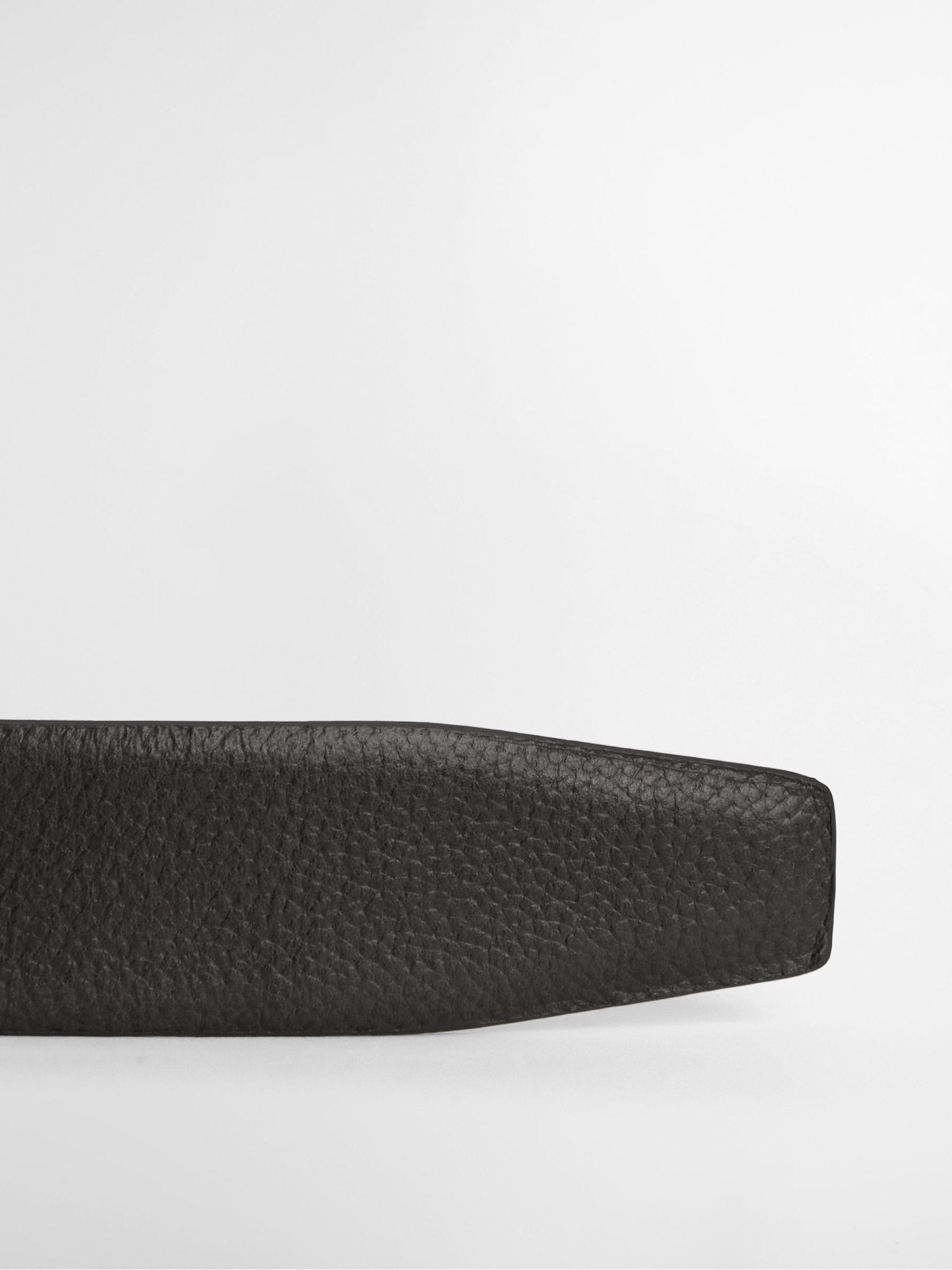 Zwart - Barbour® Clyde leren riem