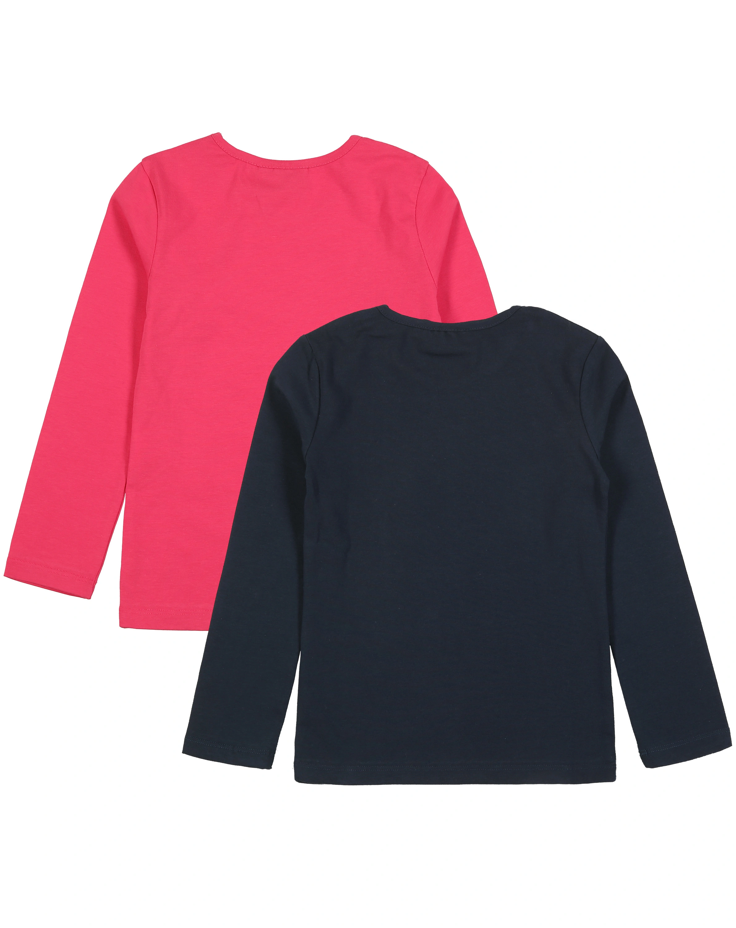 T-Shirt BASIC 2er-Pack in pink/navy