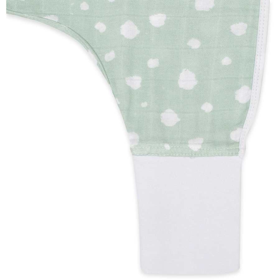 emma & noah Schlafsack 0.5 TOG Punkte mint mit Füßen