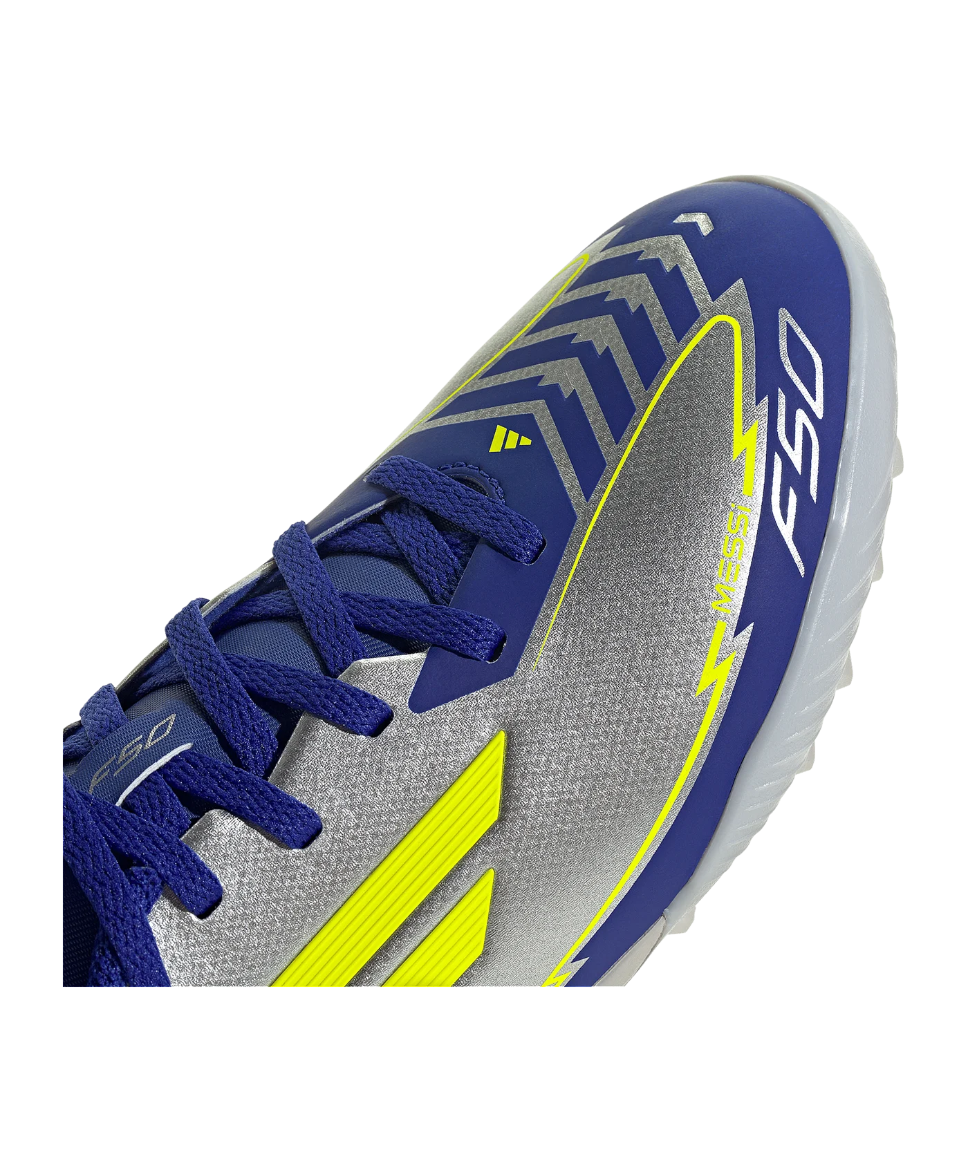 adidas F50 League TF Messi Kids Silber