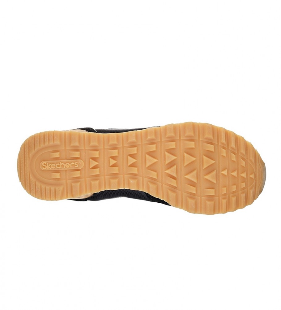 Tênis Skechers OG 85 Goldn Gurl preto com espuma viscoelástica.