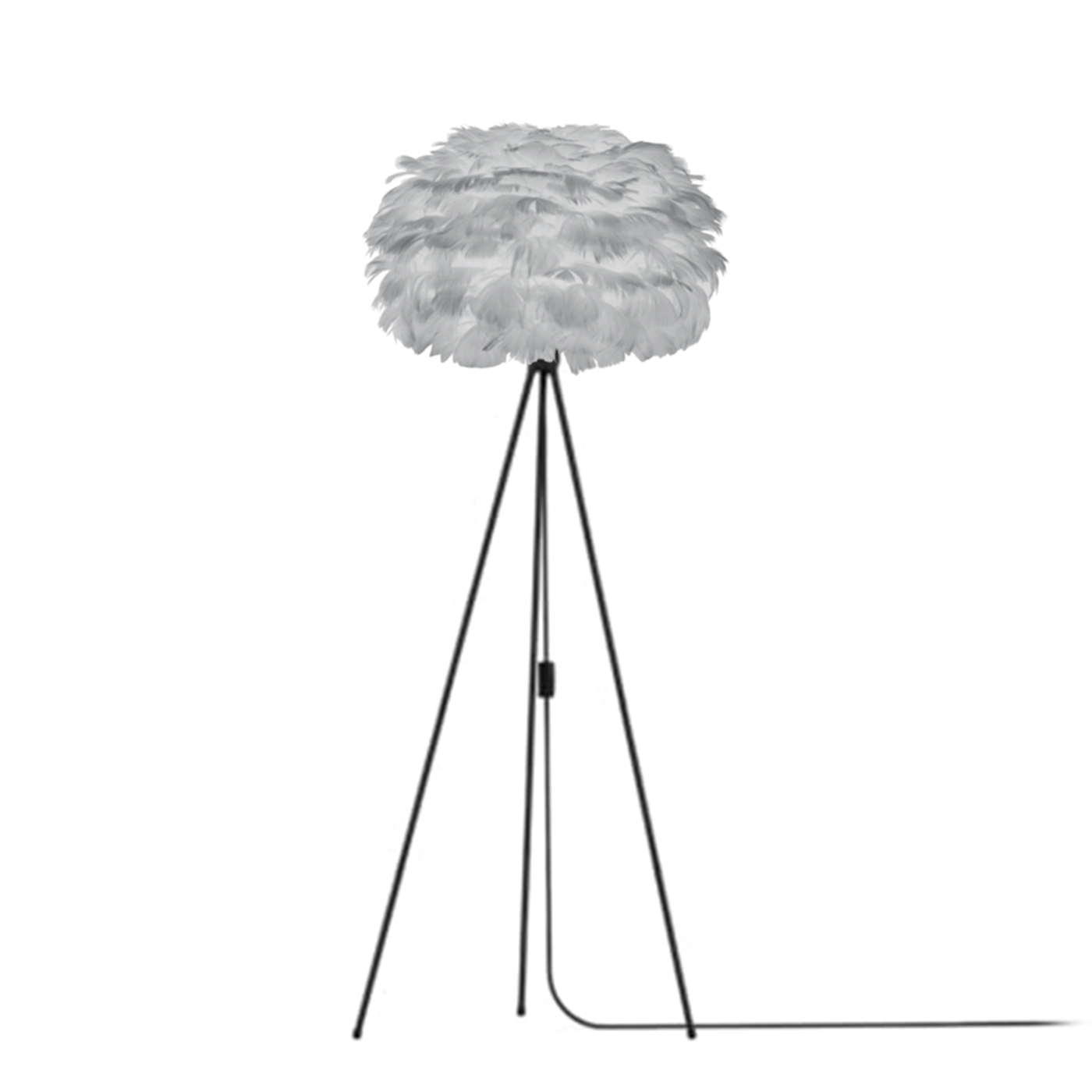 Vloerlamp EOS Medium Ø45cm Tripod zwart Lichtgrijs