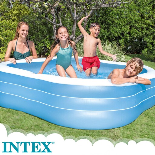 Piscina quadrada inflável Intex 229x229x56 cm - 1.250 litros