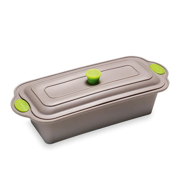 Rigiflex Terrine en silicone structure acier avec couvercle 2 en 1 24