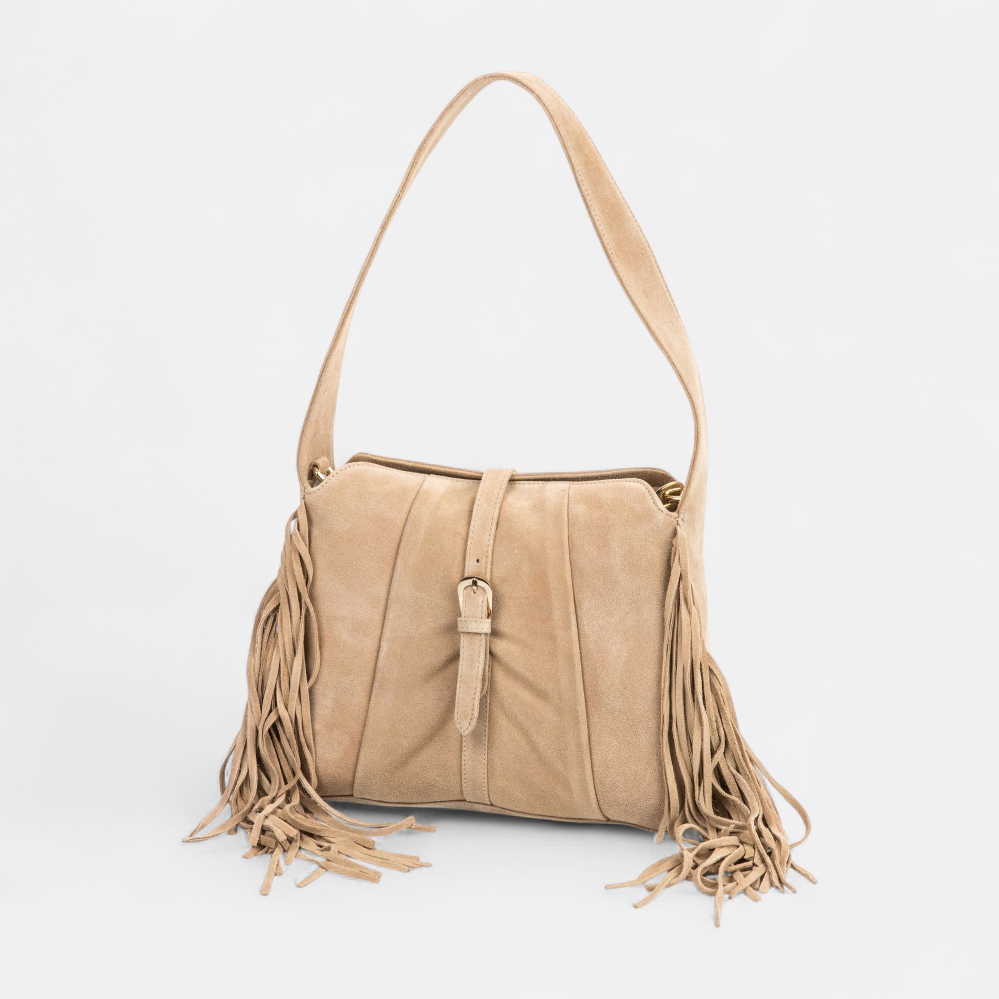 Sac à main en cuir beige