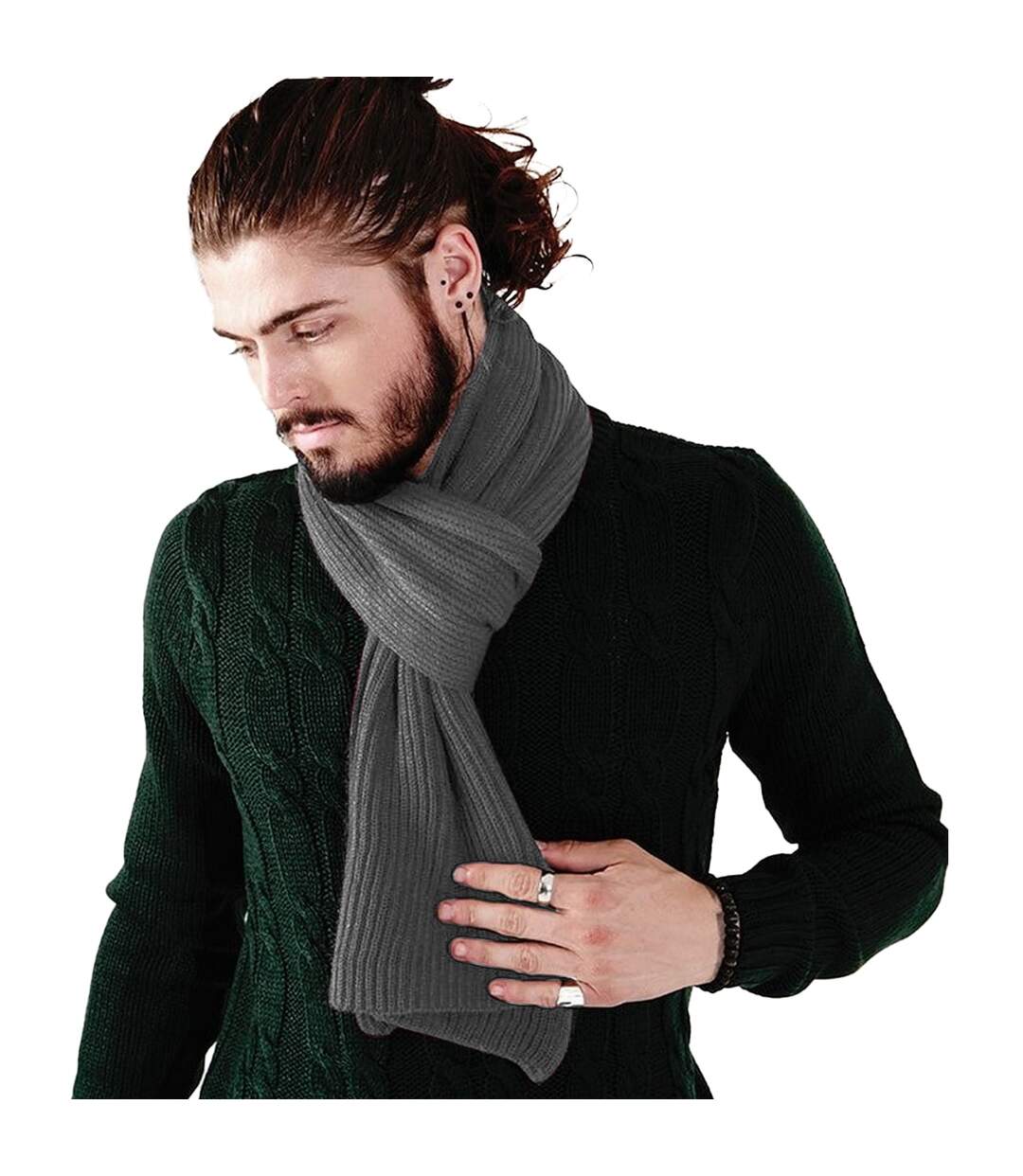 Beechfield Metro - Écharpe tricotée - Femme (Gris fumée) (Taille unique) - UTRW250
