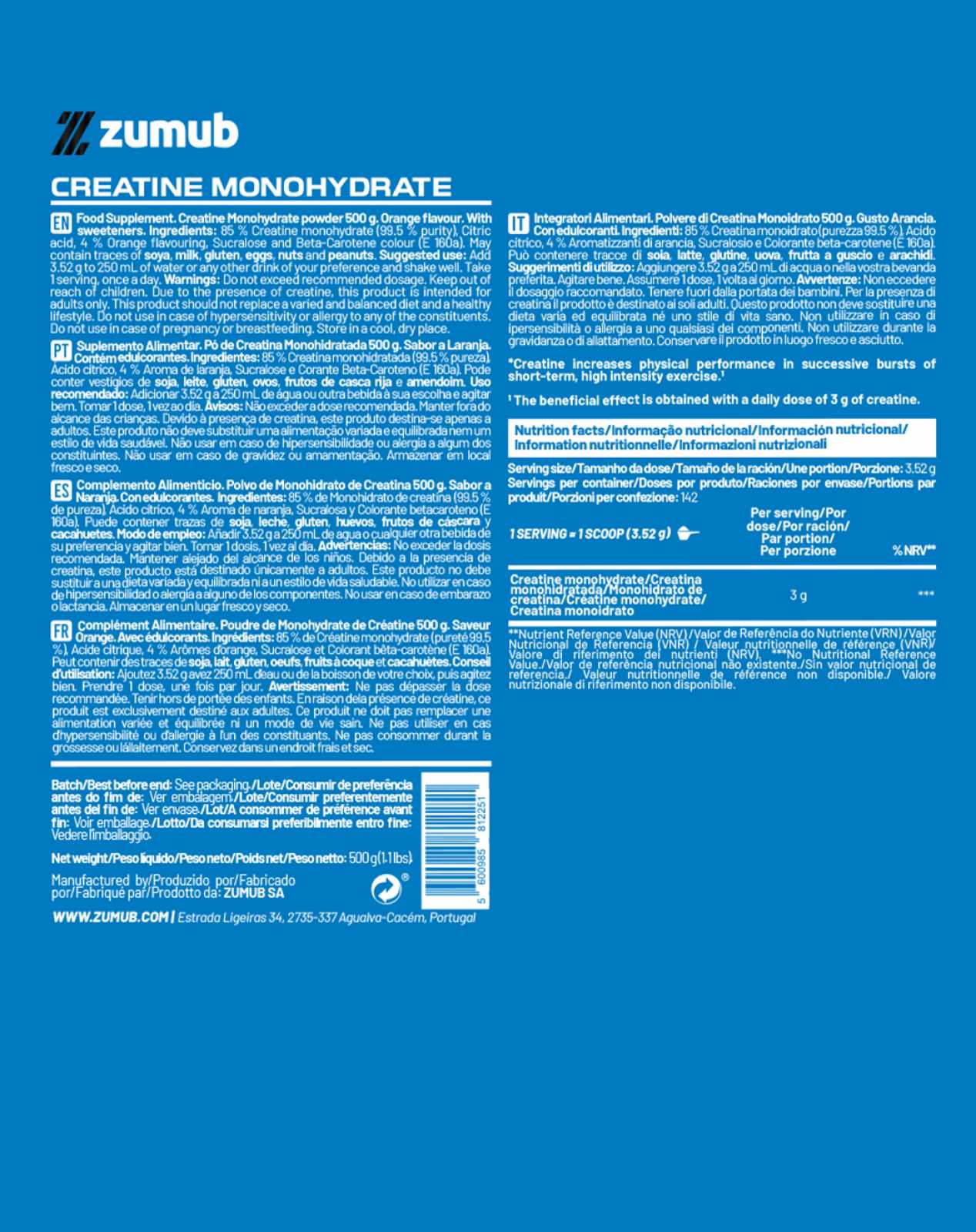 Creatina Zumub 100 g