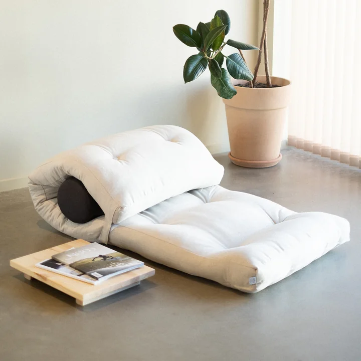 Karup Design - Wrap Futonsessel, dunkelgrau / petrolblau (757)