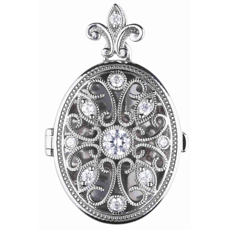 Collier pendentif photo en argent 925/1000