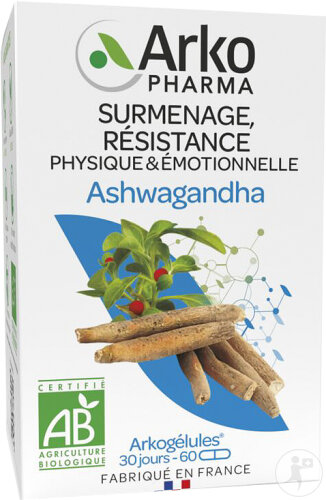 Arkopharma Arkogélules Ashwagandha Bio 60 Gélules