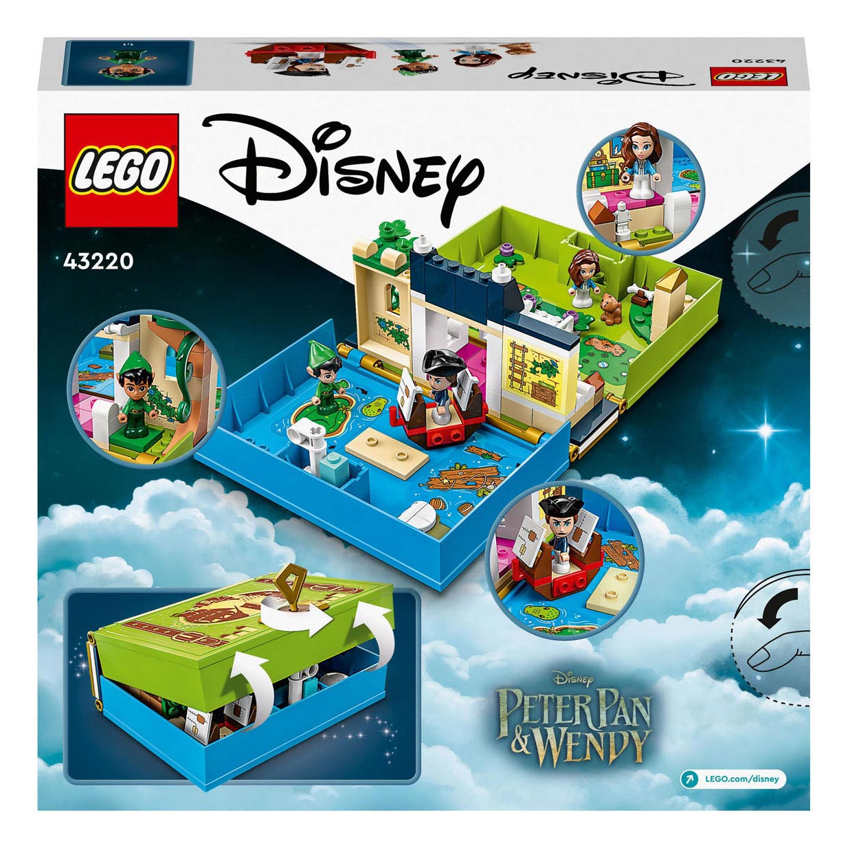LEGO Disney Peter Pan & Wendy's Verhalenboekavontuur Set