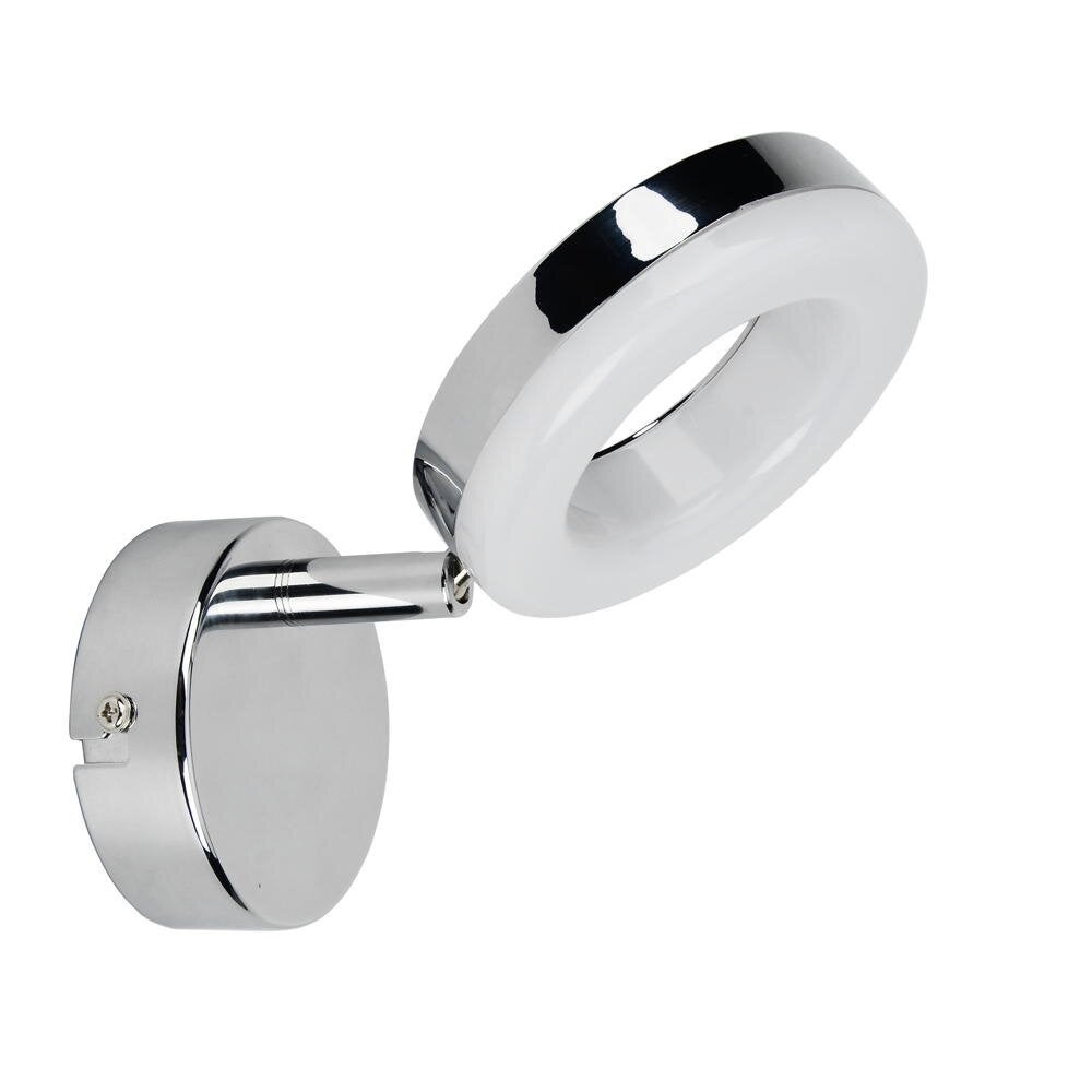 LED wand- en plafondspot Cecilia in chroom en wit, 4W, 400lm