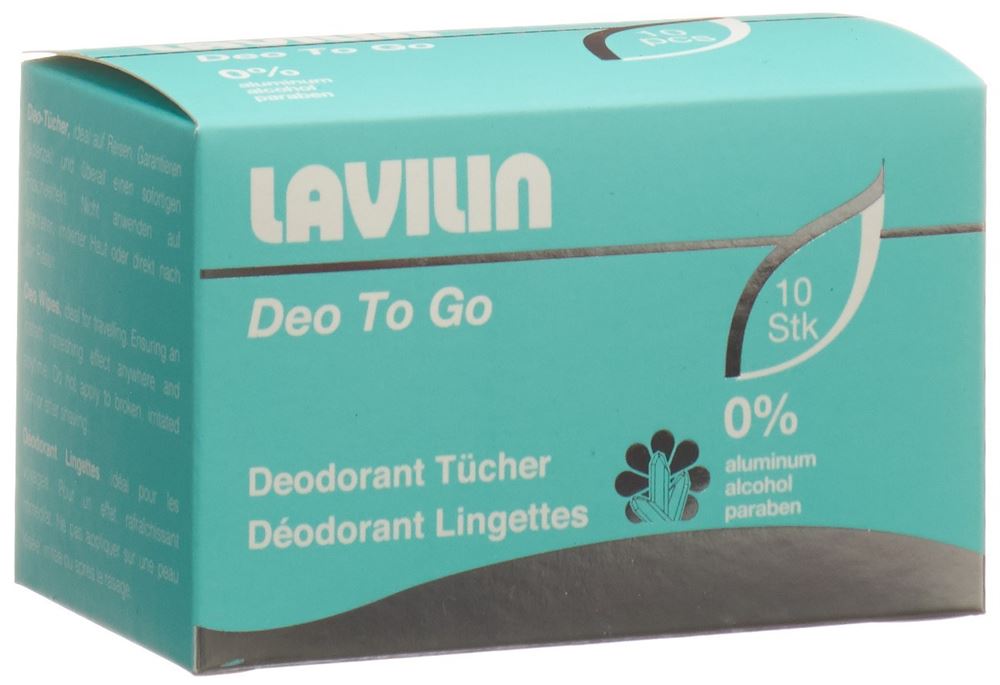 LAVILIN Deodorant Tücher<br>10 Stück, Box