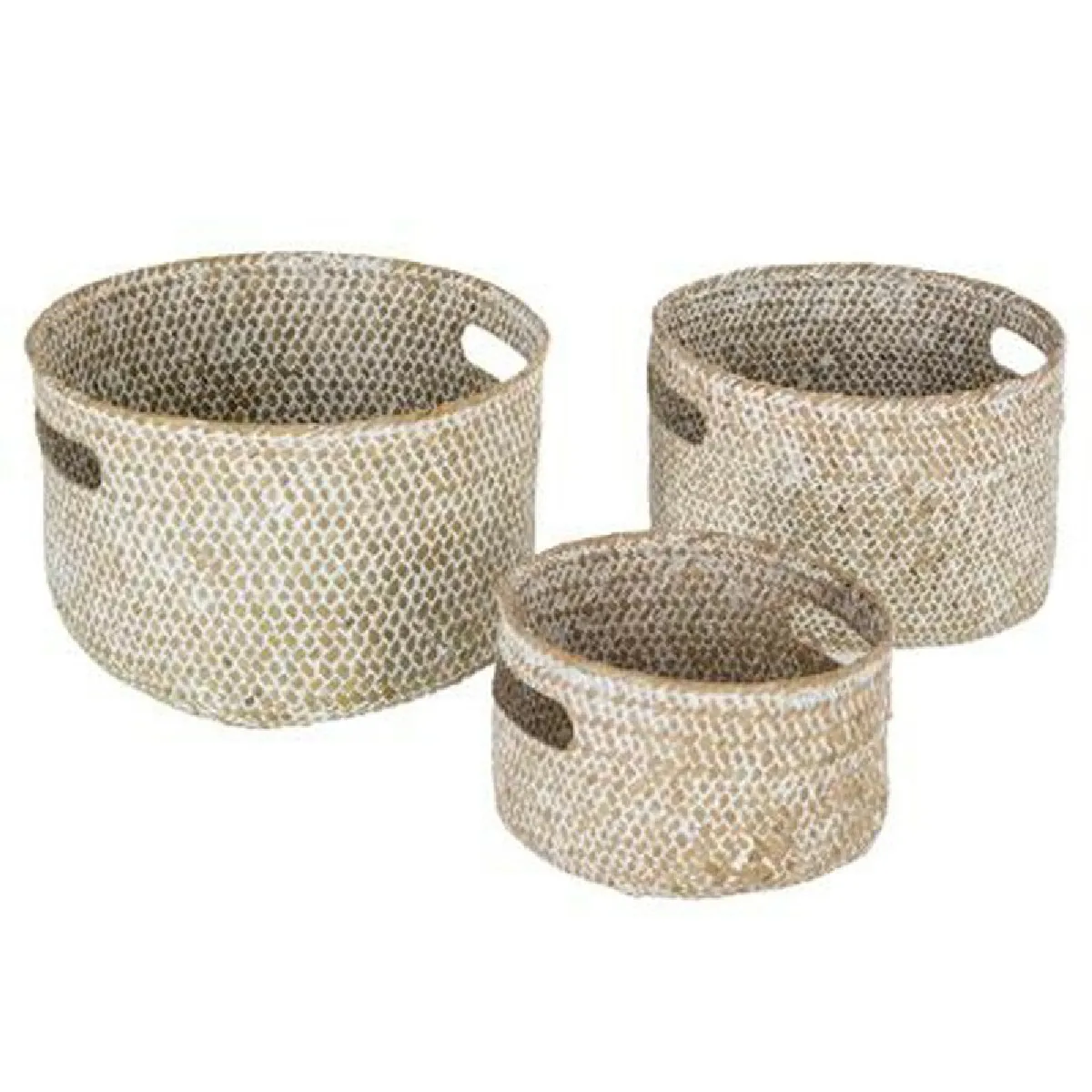 Paniers Seagrass PP No Name - Blanc