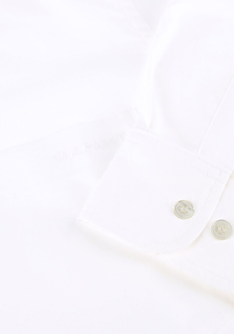 witte isabel marant casual overhemd jasolo shirt