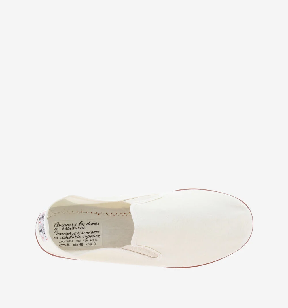 GONG-FU COTON BIOLOGIQUE Baskets kung fu en toile unisexe CRUDO