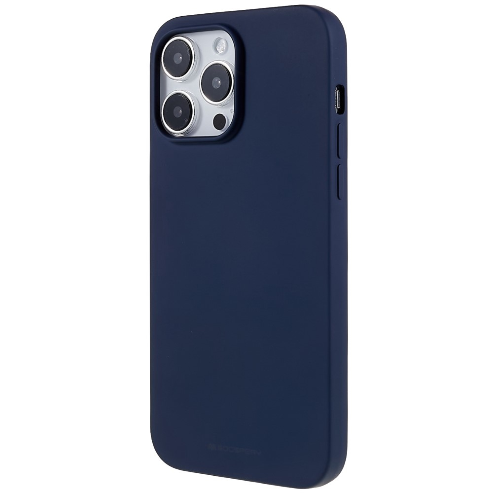 Mercury Goospery - iPhone 14 Pro Max Gummi Case Hülle - Dunkelblau (Matt)