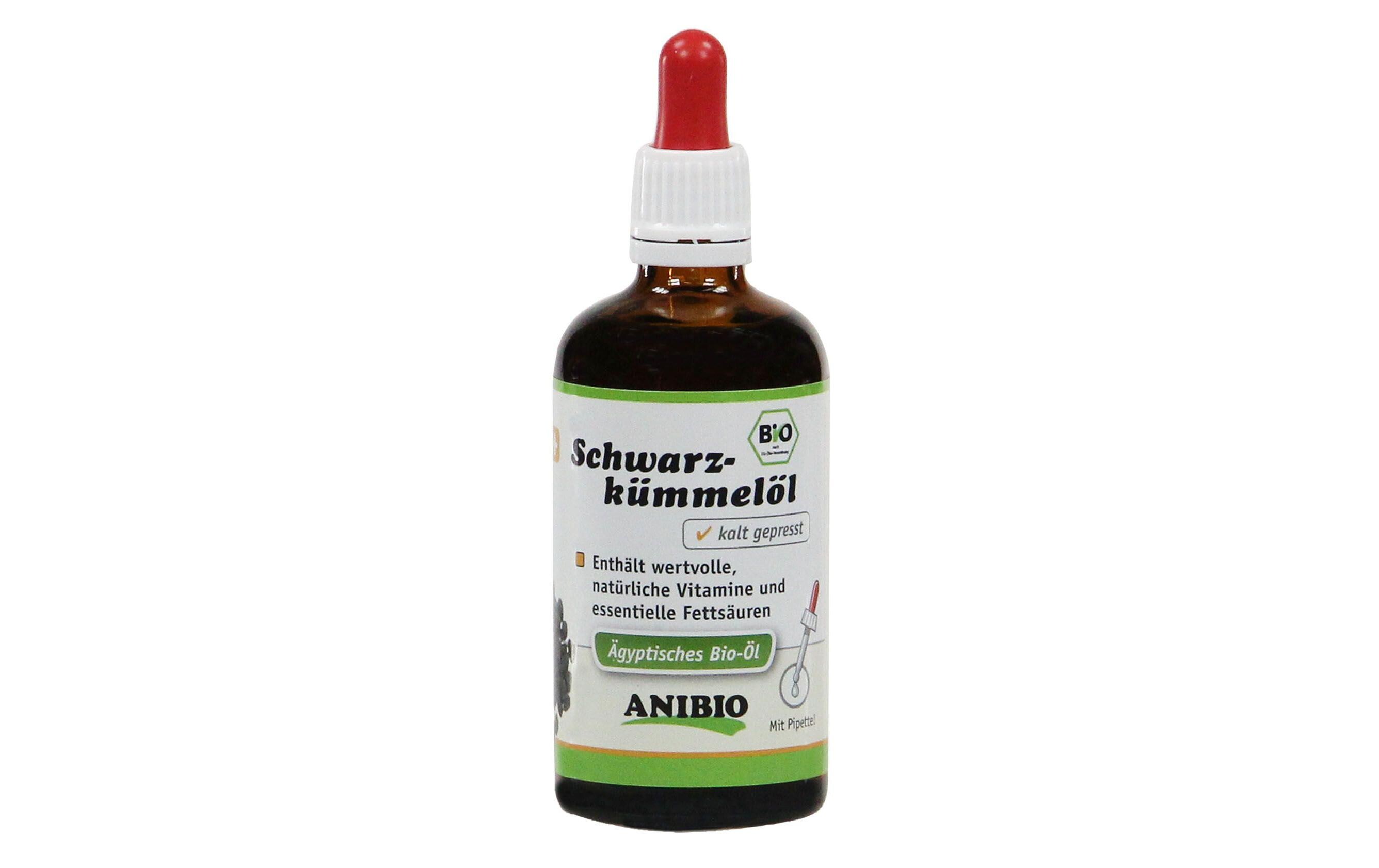 Hunde-Nahrungsergänzung BIO Schwarzkümmelöl, 100 mlKaltgepresstes ägyptisches Schwarzkümmel Bio-Öl