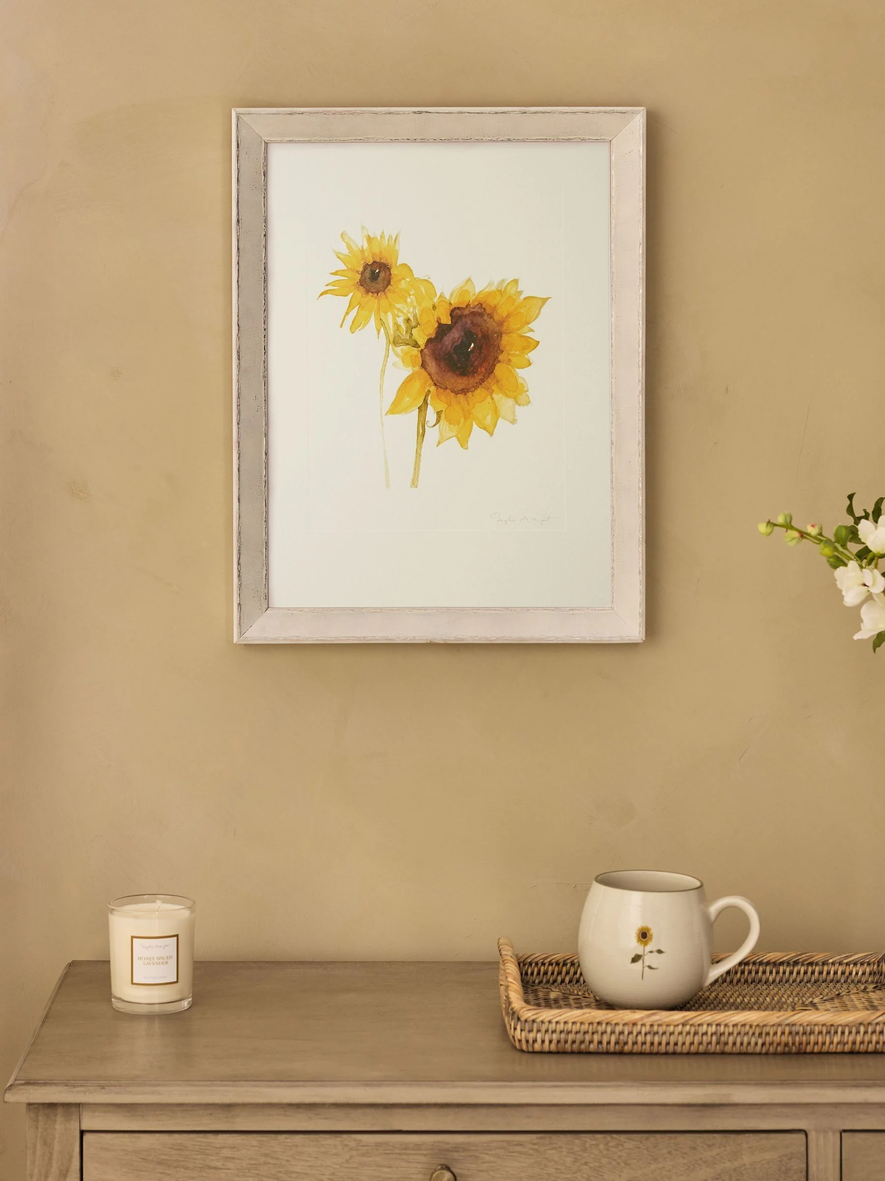 Sophie Allport wanddecoratie met meerdere zonnebloemprints