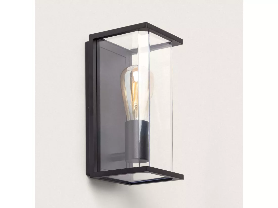 Applique Murale Extérieure Aluminium Gunza Noir