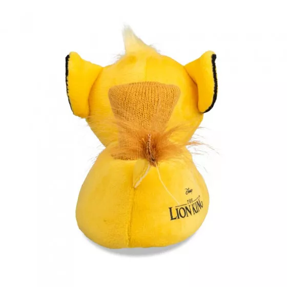 Chaussons peluche JAUNE LE ROI LION