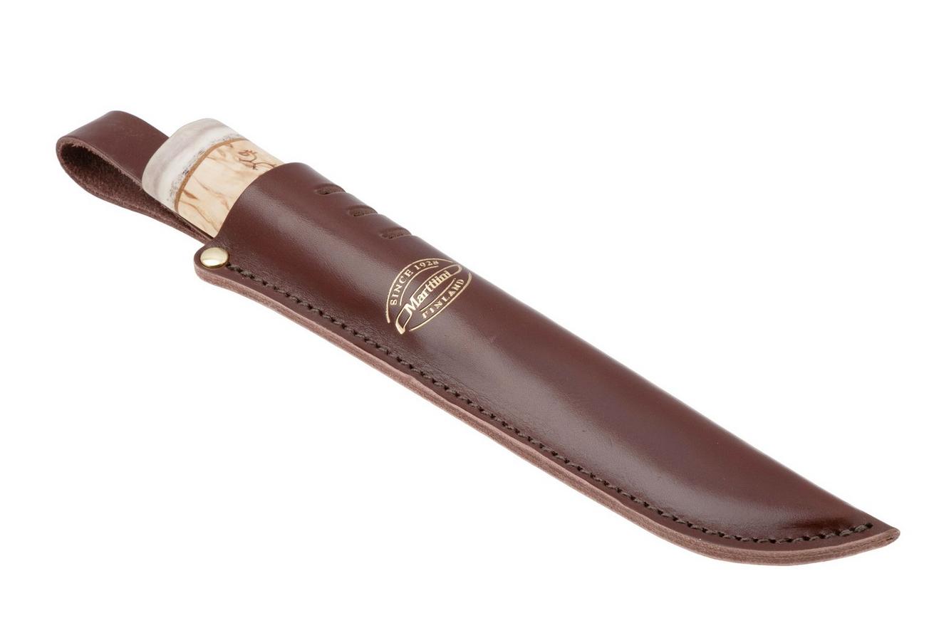 Marttiini Wild Reindeer 11 Pailakka 542014 Stainless, Curly Birch, vaststaand mes