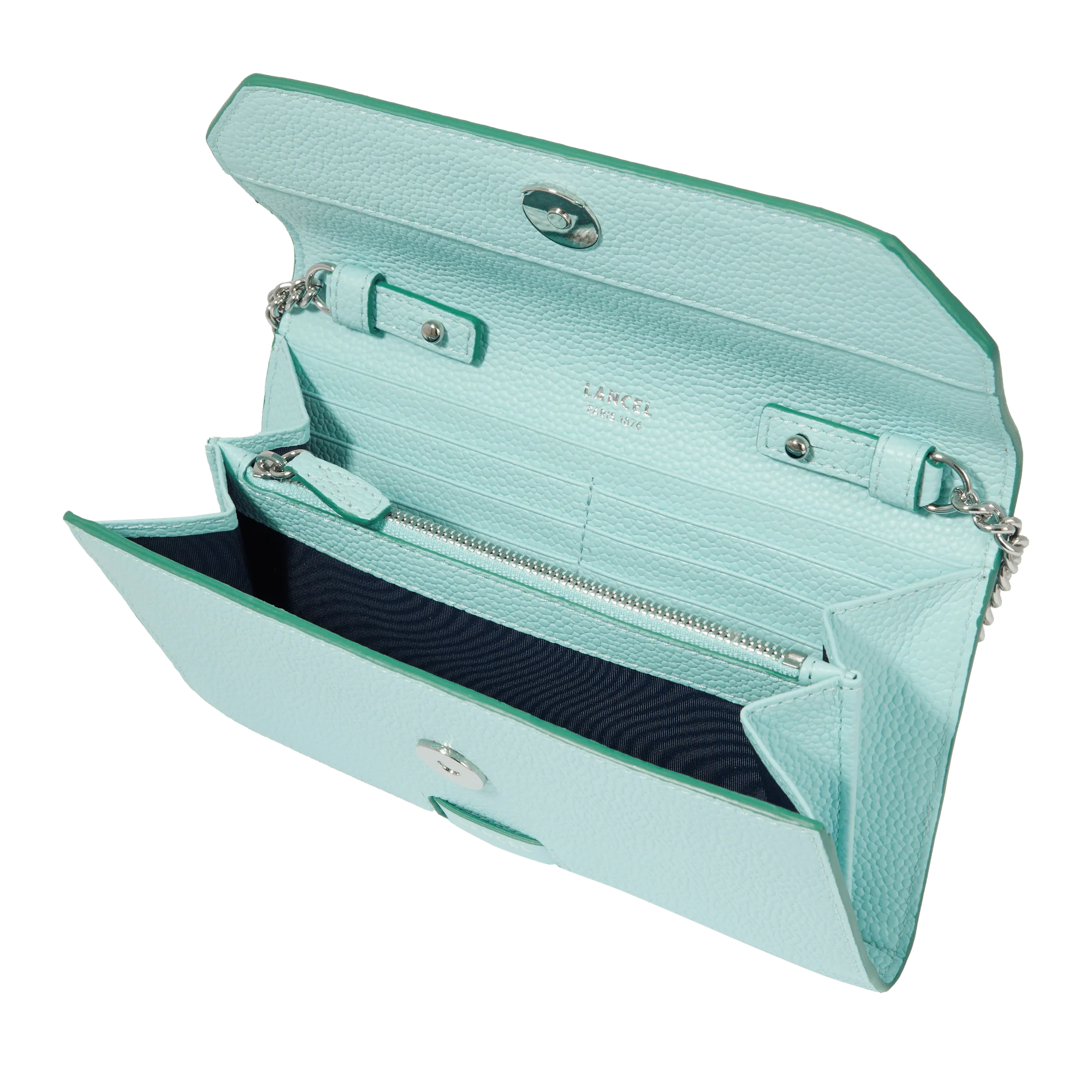 Wallet chain Ninon de Lancel-Menthe/Emeraude