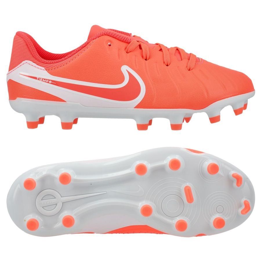 Nike Tiempo Legend 10 Academy MG Mad Energy - Hot Lava/Blanc Enfant