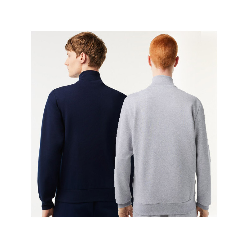 Sweat zippé Lacoste Sport uni coton bio