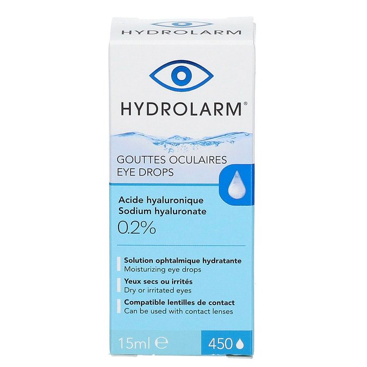 Gouttes oculaires acide hyaluronique 0,2% 15ml