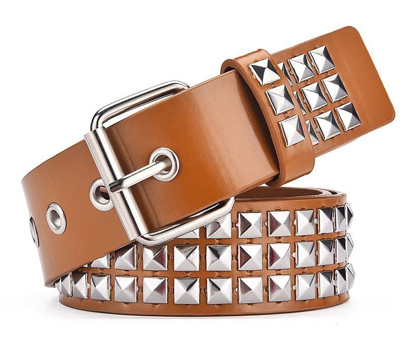 Luminarie - Riem van imitatieleer met studs