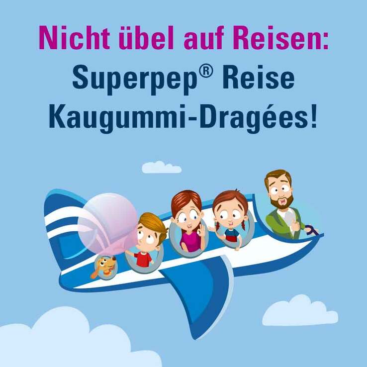 SUPERPEP® Reise Kaugummi-Dragées, 20 St