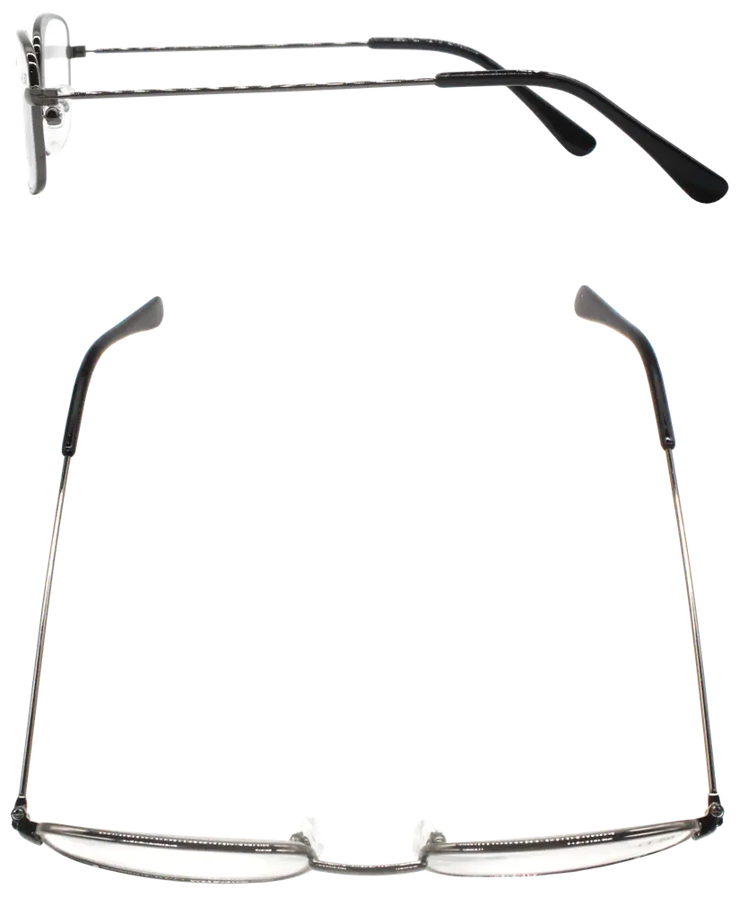 Læsebrille metal smoke